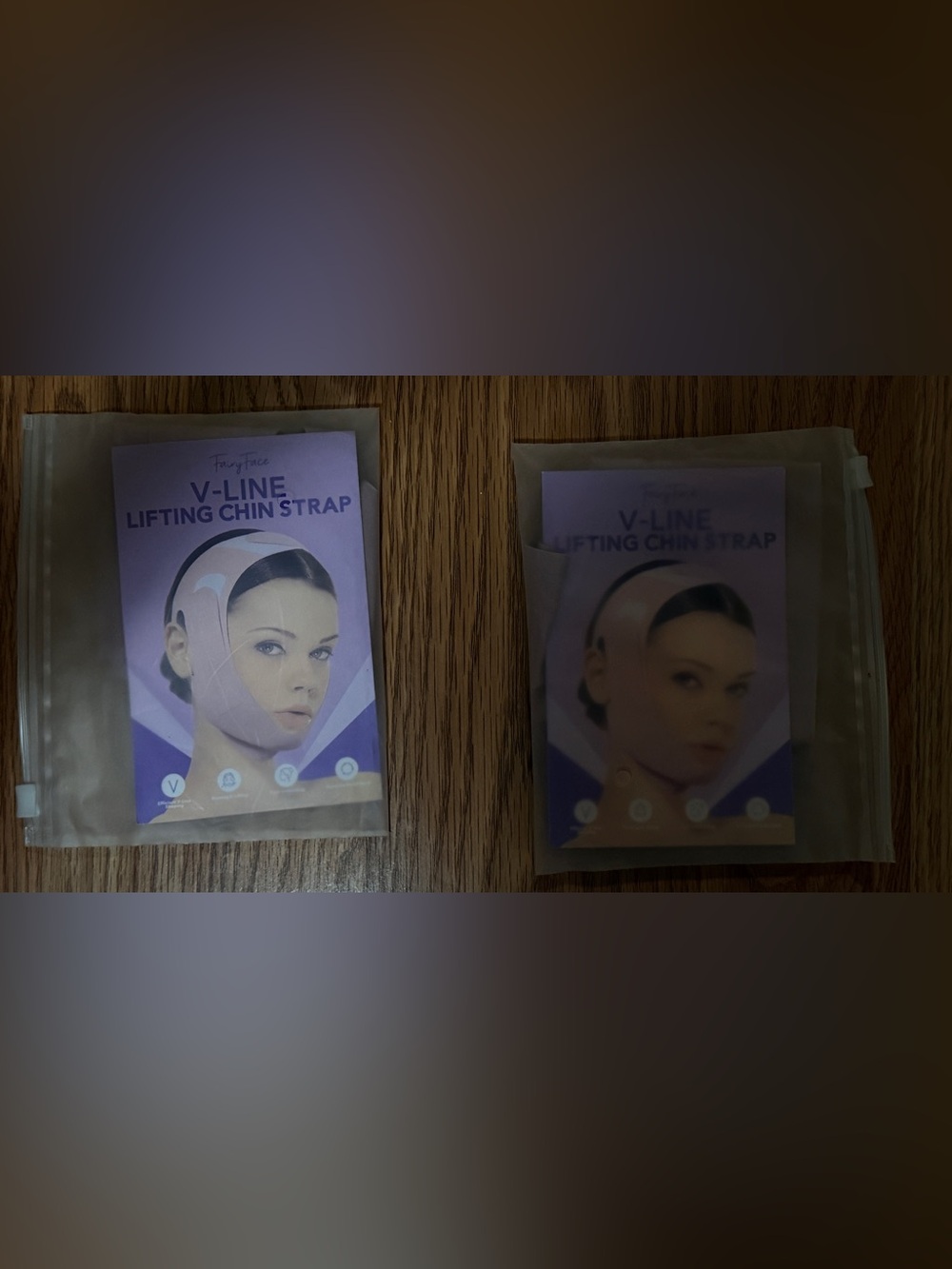 1 V-Line Lifting Chin Strap in Lavender Packaging